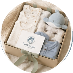 Nuvermi gift box with baby pieces